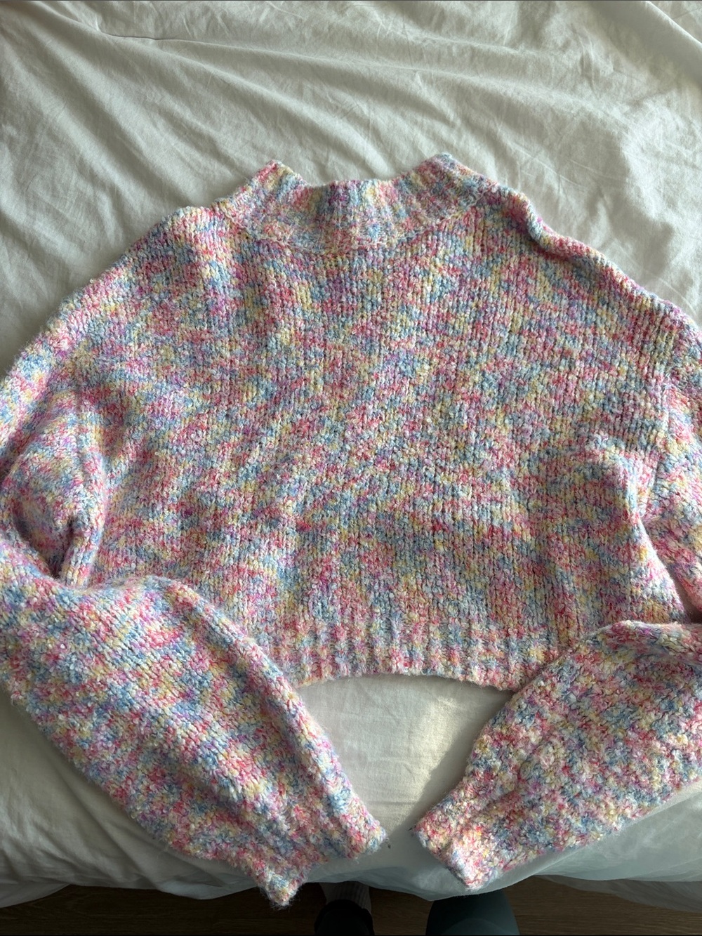 Multicolor turtleneck sweater